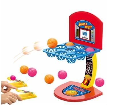 China PE Children Play Mini Desktop Play Game Basketball Educational Indoor Shooting Machine Toy for sale