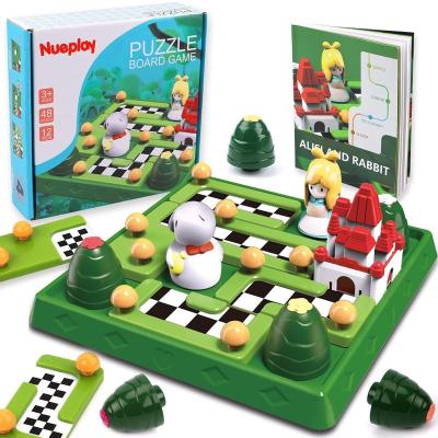 China DIY TOY Kids Smart Games Skill-Building Logic Travel Board Game Push Back Toys 48 Challenges IQ Educational Learning Puzzle Brain Teaser For for sale