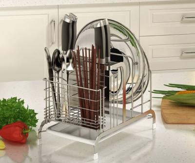 China Strong Bearing Kitchen Organiser Rack , No Tools Required Kitchen Knife Organizer for sale