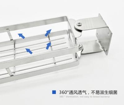 China Montagem de aço inoxidável SUS304 da parede da cremalheira de especiaria do pó do tempero de aço inoxidável à venda