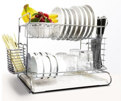 China Countertop Kitchen Wire Baskets Fork Chopsticks Storage With A Vegetable Plate for sale