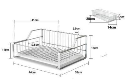 China Fruit And Food Store Kitchen Wire Baskets With Flat Design Of The Bottom Tier for sale