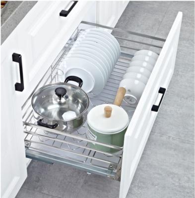 China Smoothly Sliding Kitchen Pull Out Basket Anti - Rust And Anti - Deformation for sale