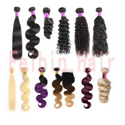 China Wholesale 100% Natural Virgin Human Wave Cuticle Aligned Indian Woman Hair Bundles for sale