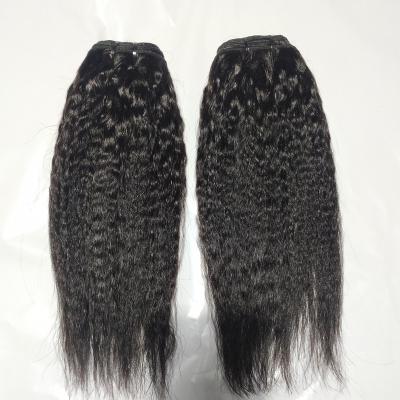 China Pure Original Natural Curly Straight Virgin Brazilian Hair Weaves Wholesale Price 100% Straight Remy Yaki Hair Extensions Kinky Hair Bundles for sale