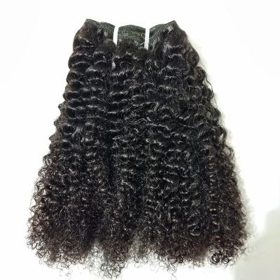 China Afro Peruvian Kinky Curly Remy Hair Afro Kinky Curly Weave for sale