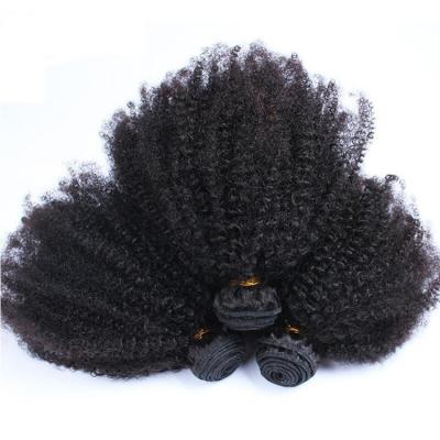 China Can be changed the design to any texture as you like Unprocessed Brazilian Kinky Curly Hair Extension Natural Color Afro Hair Weave Bundles for sale