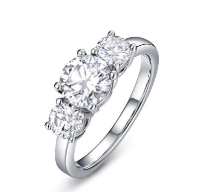 China Moissanite Wedding Engagement Top Design Diamond Ring 925 Sterling Silver Ring for sale