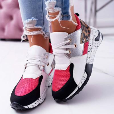 China Mesh Upper Soft Bottom Women Breathable Fashion Trend Tennis Shoes Ladies Casual Sports Shoes for sale