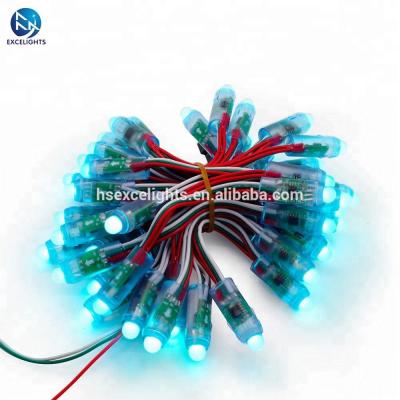 China Channel Letter Christmas Advertising Led String SPI Control 0.3W DC5V 12V Digital Bullet Dot Light WS2811 UCS1903 12mm RGB Magic Pixel LED Light for sale