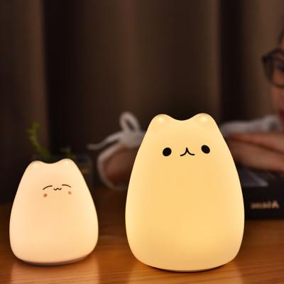 China Eco-friendly Colorful Led Night Light Touch Sensor Led Lamps Soft Silicone Baby Night Light Led Night Light For Kids zu verkaufen