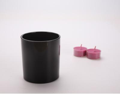 China Elegant matte black glass cross candle holder and candle holder and glass romance for sale