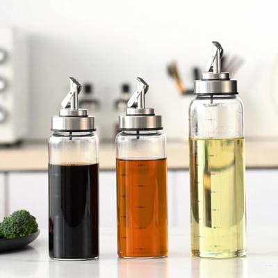 China 300ml Food Frying Oil Seasoning Bottles Glass Bottle Oil for sale