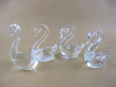 China Home Decoration Swan Shaped Glass Craft, Glass Swan, Glassware for sale