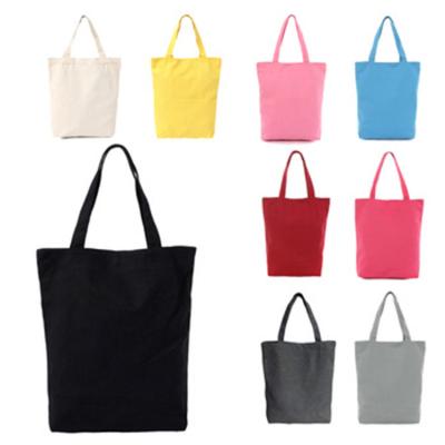 China 100% eco-friendly promotional cheap natural color custom logos printed fabric cotton canvas shopping tote shopping bags with handles for sale