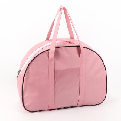 China Factory Price Sustainable Oxford Folding Universal Zipper Storage Cosmetic Bags With Handle for sale