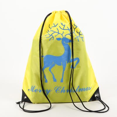 China Other Wholesale Cheap High Quality Polyester Drawstring Backpack Bag With Custom Logo for sale