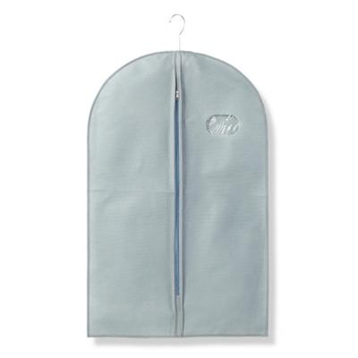 China Fashion Suit Protector Garment Bag Eco-friendly Custom Foldable Nonwoven Garment Bag With Zipper for sale