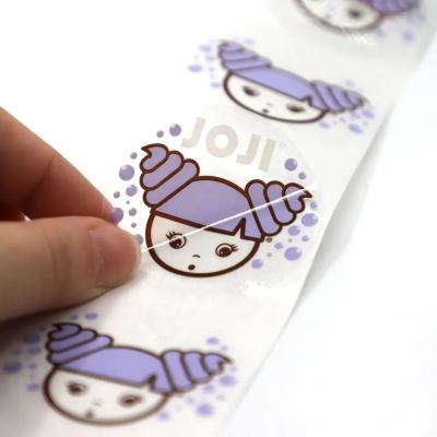 China Waterproof Custom Adhesive Waterproof Bottle Label Printing Clear Transparent Label Logo Vinyl Sticker For Cosmetic for sale