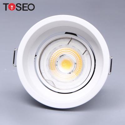 China Modern commercial downlight 5w adjustable lighting frame COB anti-glare recessed ceiling light led down spotlights for sale