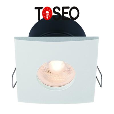 China Downlights Light Parts Shade Airtight Square Recessed Down Lamp Housing Cutting 68mm 6.8cm Downlights Shades for sale