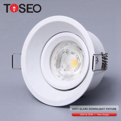 China Amazon Hot Modern Business Die Casting Aluminum IP20 Led Cob Recessed Bezels Super Slim Anti-Glare Downlights for sale