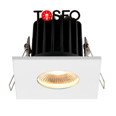 China Modern Downlight Suppliers Recessed Water Proof Down Light Fire IP65 Rated Downlight Ceiling Lights Square Led Ceiling Light for sale