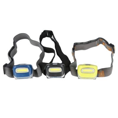 China Dry Battery LED Headlamp COB Work Light Camping Headlamp For Fishing Camping for sale