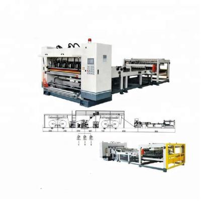 China 2 ply corrugated cardboard production Qingdao corrugated box machine maker 1600 mm 2 ply corrugated cardboard cnc slitting creasing slitter for sale