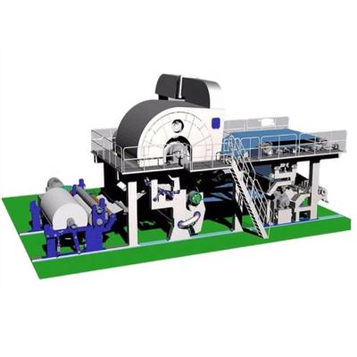 China Factory Small Waste Paper Recycling Investment 1-2 Tons Per Day 14-30 GSM Tissue Paper Jumbo Casting Production Machine for sale