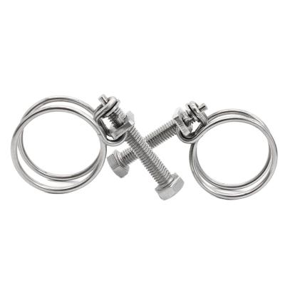 China High Quality Large Size Double Connecting Ties Pipe Clamp Wire Tie Pipe Clamps for sale