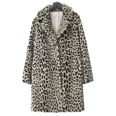 China Durable Double Sided Faux Fur Jacket For Women Warm Shepherd Coat And Sueded Coat Leopard-copy Color JHL012 for sale