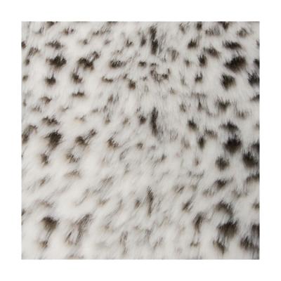 China Short Pile Garment Faux Fur Fabric For Ultra Soft And Luxury Snow Leopard Pattern Garment Home Textile for sale