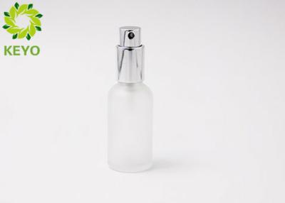 China 1 OZ 30ml Frosted Glass Face Mist Bottle Round Shape With Sprayer for sale