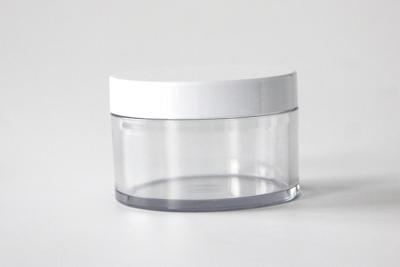 China Round Thick Wall Face Cream Jars 150g , Clear PET Plastic Cosmetic Cream Containers for sale