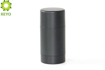 China Matte Black Deodorant Stick Containers , 50g AS Plastic Antiperspirant Bottles for sale