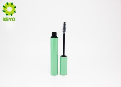 China Cylinder Shape Aluminum Empty Mascara Tube Green / Custom Color Available for sale