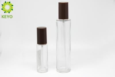 China 30ml 120ml Transparent Glass Pump Bottles For Foundation / Lotion / Concealer for sale