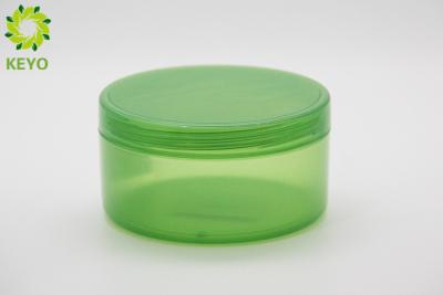 China Green Color Round Plastic Body Butter Containers , 150g Wide Mouth Body Cream Jars for sale