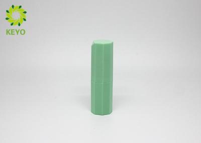 China Hexagon Shape Empty Lipstick Tube Container , Plastic Material Lip Balm Case for sale