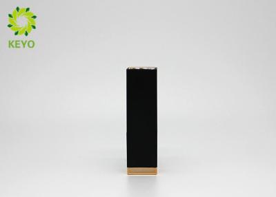 China Square Lipstick Empty Tubes With Soft Touch Black / Customized Color Available for sale