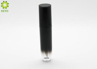 China Gradient Plastic Black Liquid Lipstick Containers / Lip Gloss Tube 5ml 6ml for sale