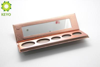 China La paleta vacía del sombreador de ojos del oro de Rose, las 5 cacerolas hechas a mano empapela la caja vacía del sombreador de ojos en venta