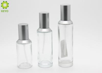 중국 경사지는 어깨 명확한 유리제 펌프는 화장용 포장을 위한 40ml 60ml 80ml 100ml를 병에 넣습니다 판매용