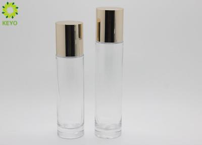 중국 100ml 120ml 액체 금 플라스틱 나사 모자를 가진 습기를 공급 로션 화장용 유리병 판매용