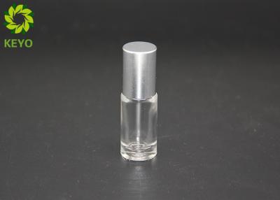 China 3ml Mini Round Metal Ball Glass Perfume Bottles , Glass Scent Bottles for sale