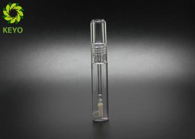 China Custom Luxury 10g Clear Lip Gloss Tube Lipstick Containers With Plastic Cap for sale