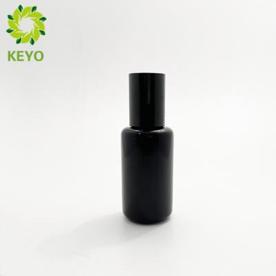 Chine Bouteille noire d'améthyste de la couleur 30ml avec la boule de commande pour l'emballage cosmétique d'huile à vendre