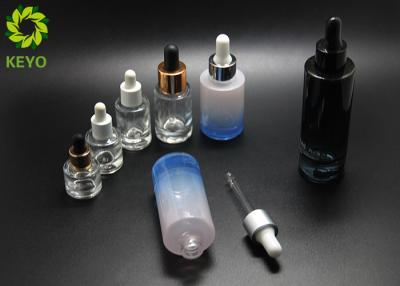 China Foundation Liquid Serum Cosmetic Glass Packaging 30ml 50ml White Color Thick Bottom for sale