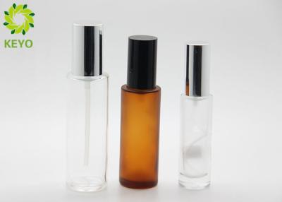 China Clear 30ml Face Mist Glass Sprayer Bottle Foundation Cosmetics Packing Pump Bottle for sale